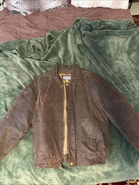 Wilson’s leather suede, leather jacket, dark brown size medium